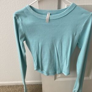 FP Movement by Free People Aqua Long Sleeve Top